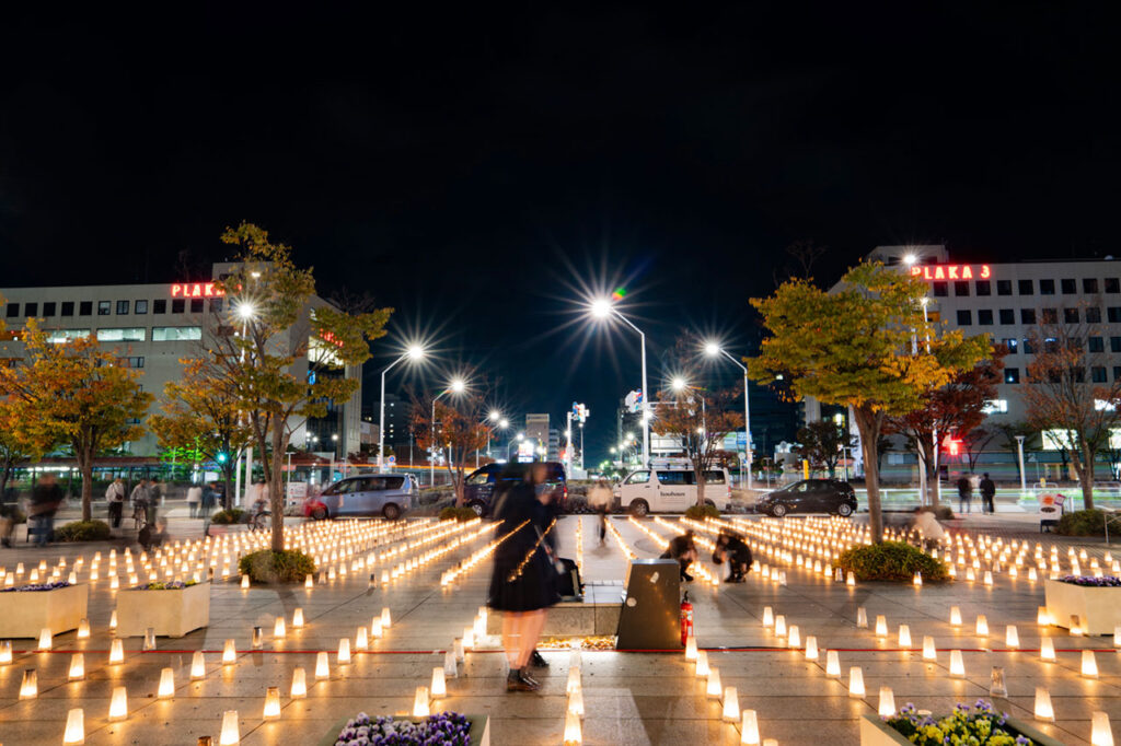 新潟の夜空に輝く、キャンドルの奇跡「にいがたキャンドルガーデン2025